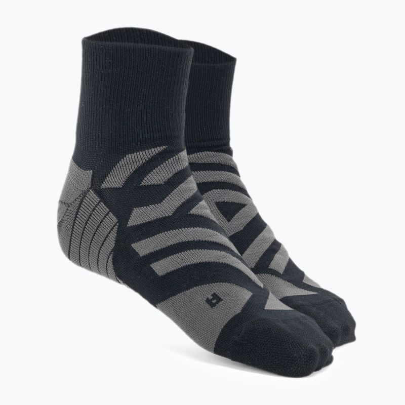 Шкарпетки для бігу чоловічі On Performance Mid black/shadow