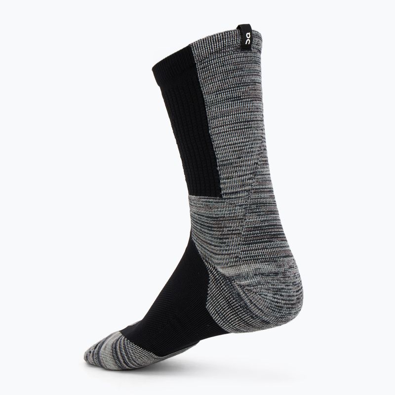 Шкарпетки чоловічі On Explorer Merino black/glacier 2