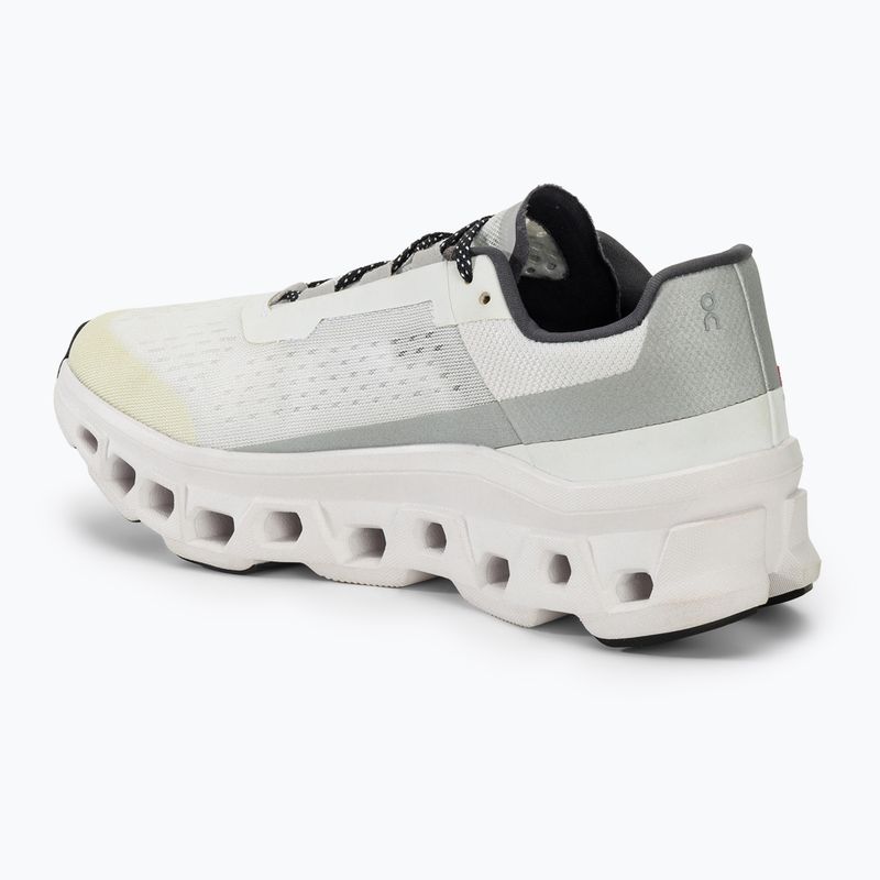 Кросівки для бігу чоловічі On Cloudmonster undyed-white/white 3
