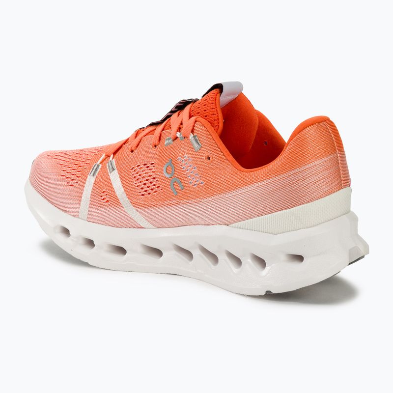 Кросівки для бігу чоловічі On Cloudsurfer flame/white 3