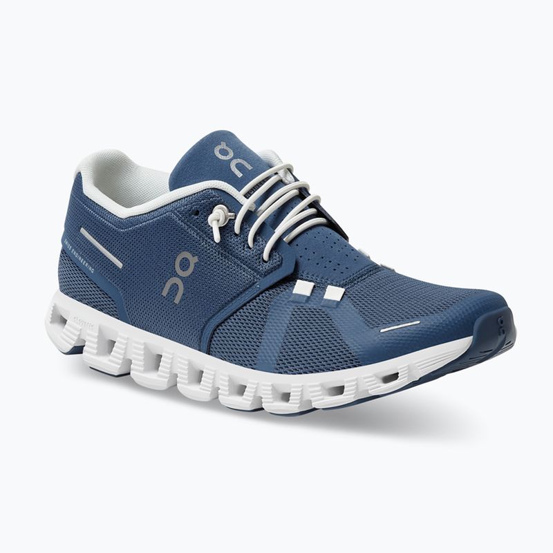 Черевики для бігу жіночі On Cloud 5 denim/white 8