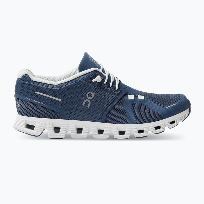 Черевики для бігу жіночі On Cloud 5 denim/white 9