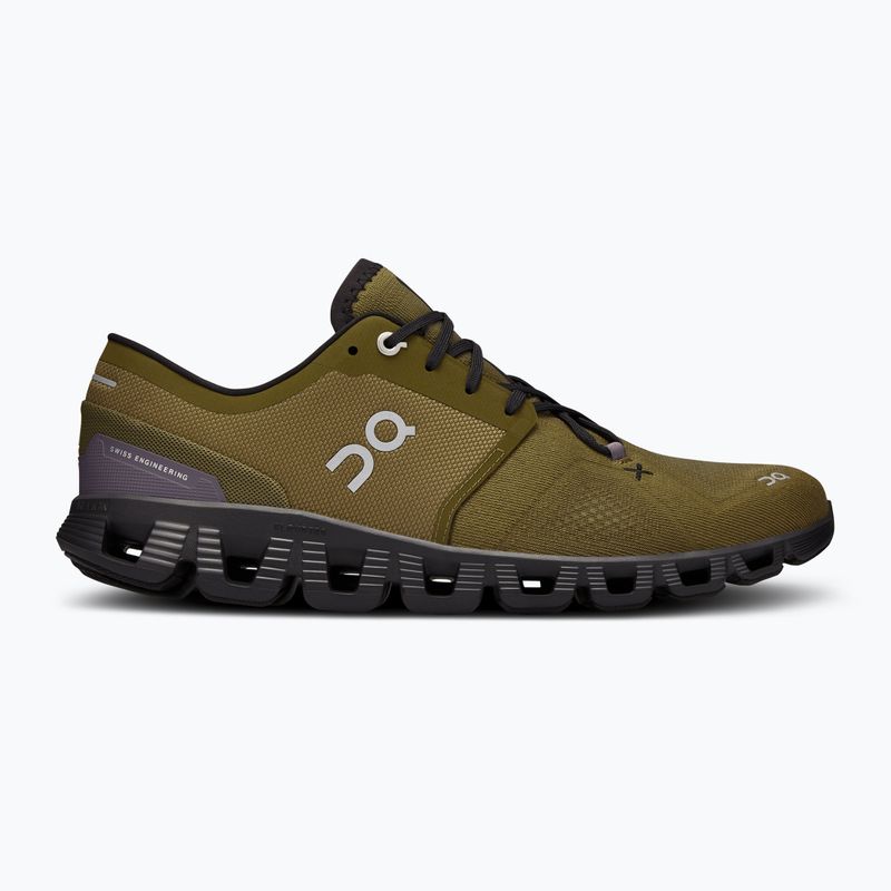 Черевики для бігу чоловічі On Cloud X 3 hunter/black 2