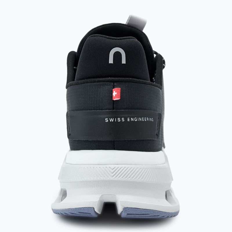 Жіночі кросівки для бігу On Cloudnova Flux незабарвлені чорні / пір'яні 6