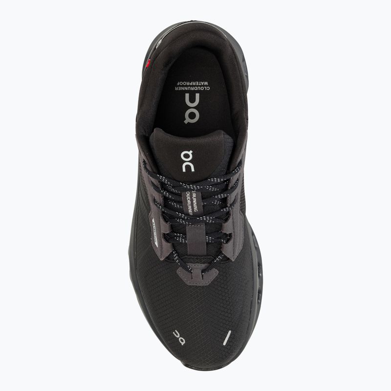 Черевики для бігу чоловічі On Cloudrunner 2 Waterproof magnet/black 5