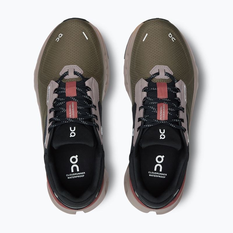 Черевики для бігу жіночі On Cloudrunner 2 Waterproof olive/mahogany 13