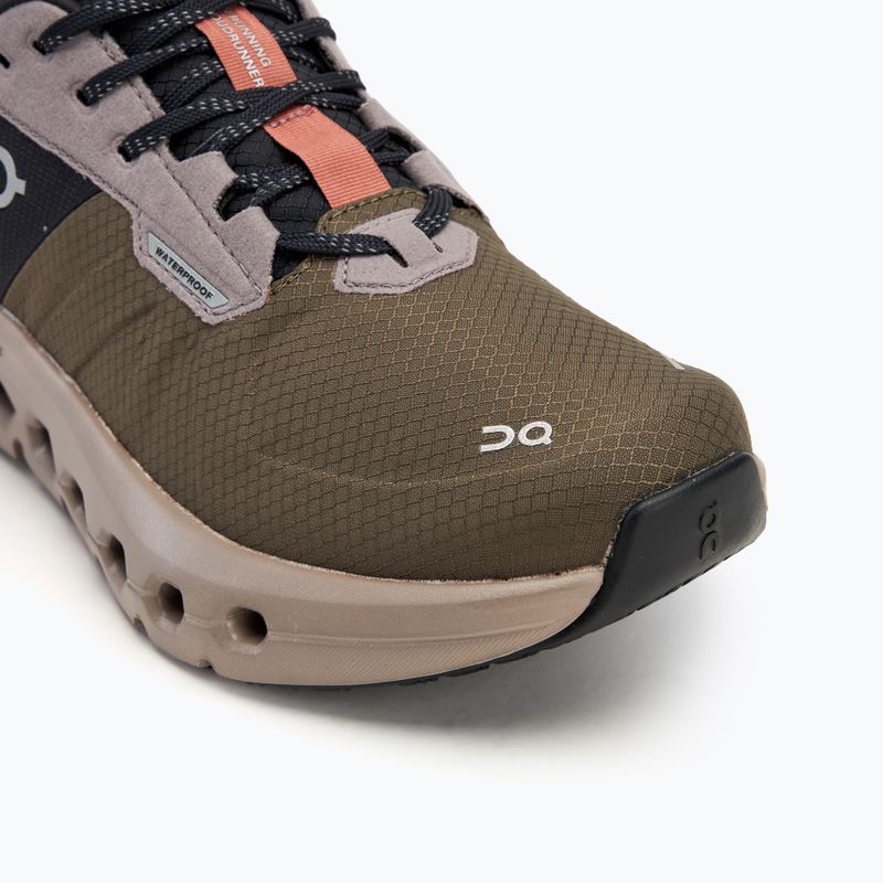 Черевики для бігу жіночі On Cloudrunner 2 Waterproof olive/mahogany 7