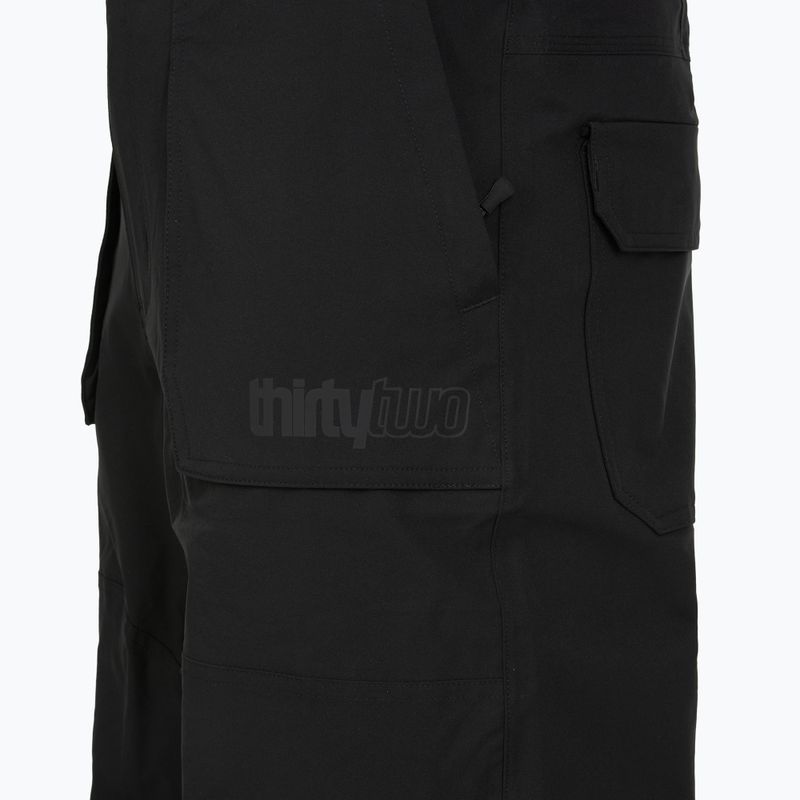 Штани для сноуборду чоловічі ThirtyTwo Basement Bib black 4