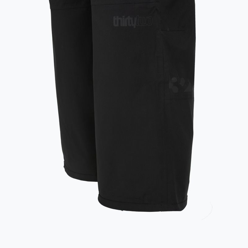 Штани для сноуборду чоловічі ThirtyTwo Basement Bib black 5