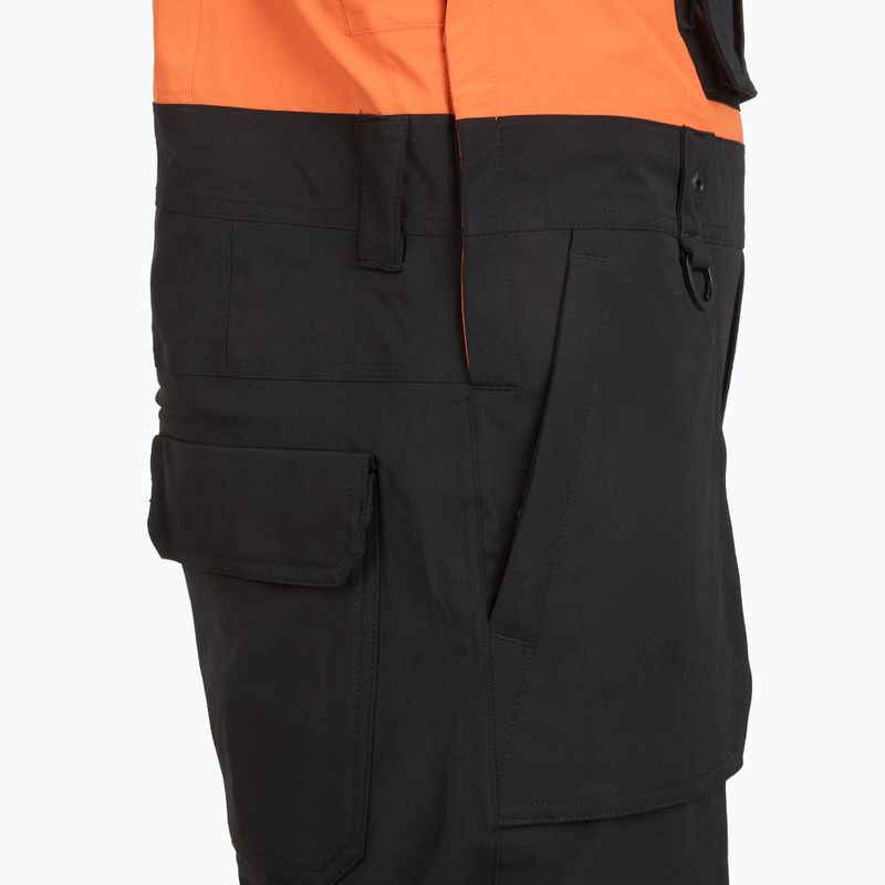 Штани для сноуборду чоловічі ThirtyTwo Basement Bib black/orange 5