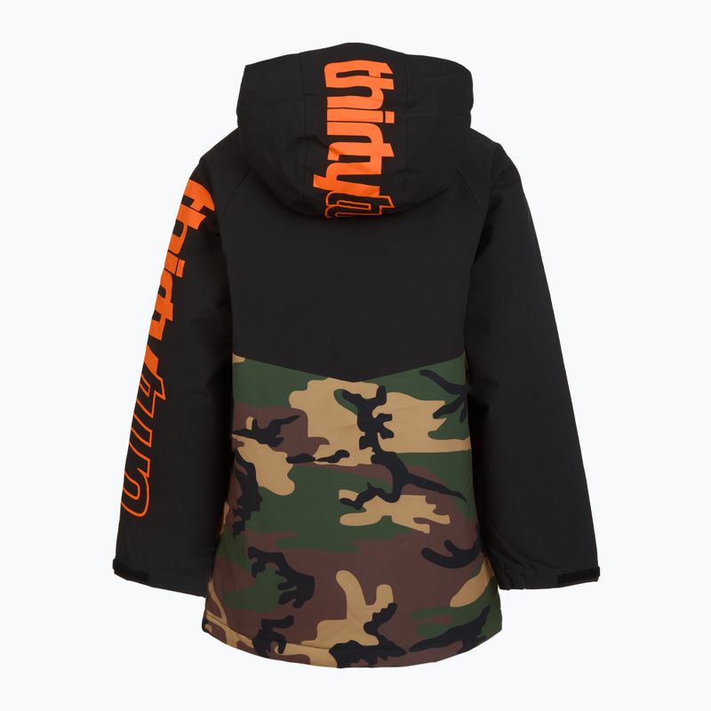 Куртка для сноуборду дитяча ThirtyTwo Grasser Insulated black/orange 2