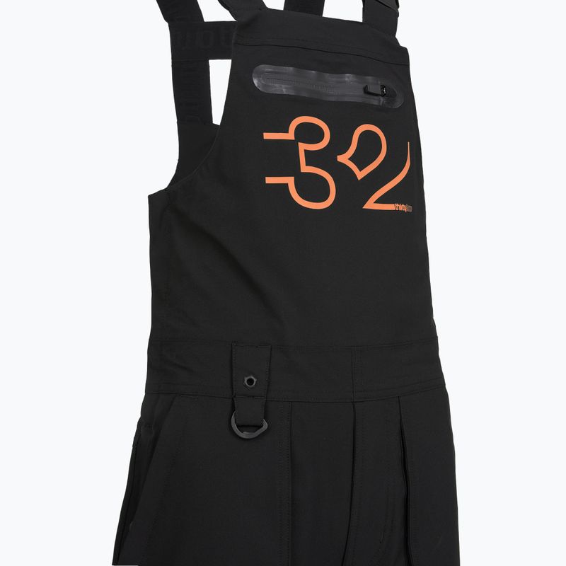 Штани для сноуборду дитячі ThirtyTwo Basement Bib black/orange 4