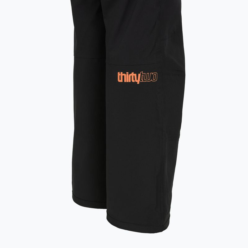 Штани для сноуборду дитячі ThirtyTwo Basement Bib black/orange 5