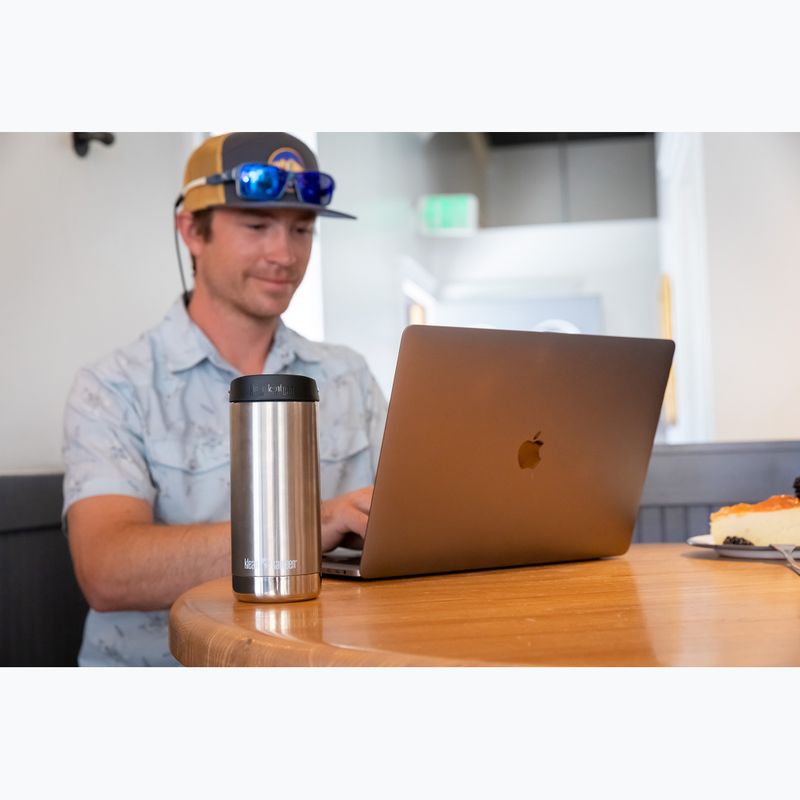 Кружка термічна Klean Kanteen TKWide Cafe Cap 473 мл brushed stainless 6