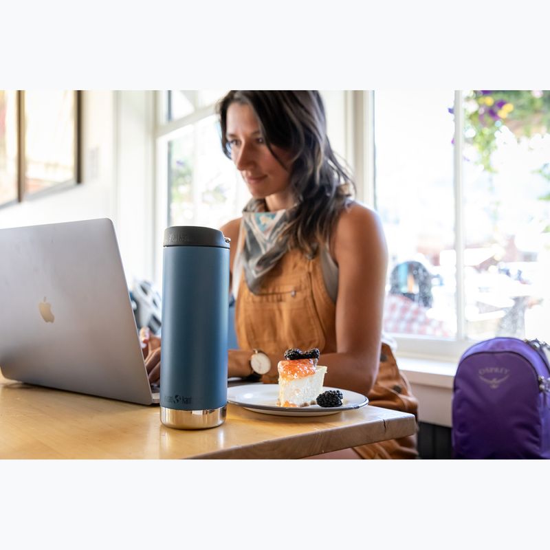 Кружка термічна Klean Kanteen TKWide Cafe Cap 473 мл real teal 5