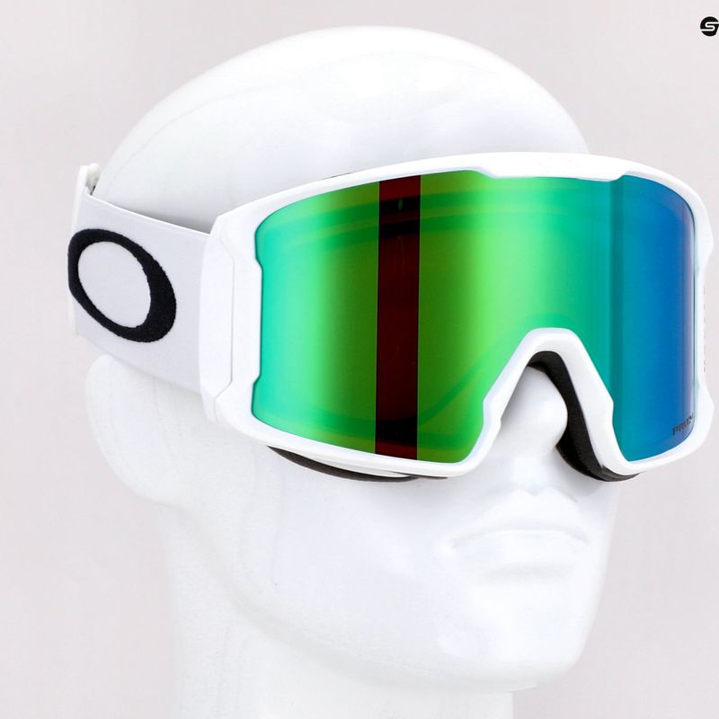 Маска лижна Oakley Line Miner matte white/prizm snow jade iridium OO7070-14 10
