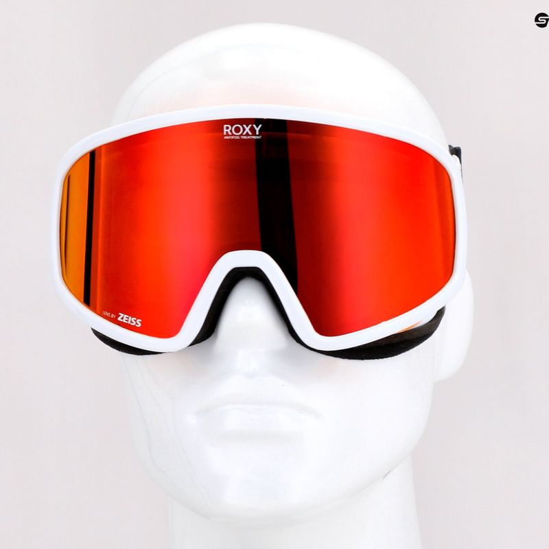 Маска сноубордична жіноча ROXY Feenity Color Luxe bright white/sonar ml revo red 8