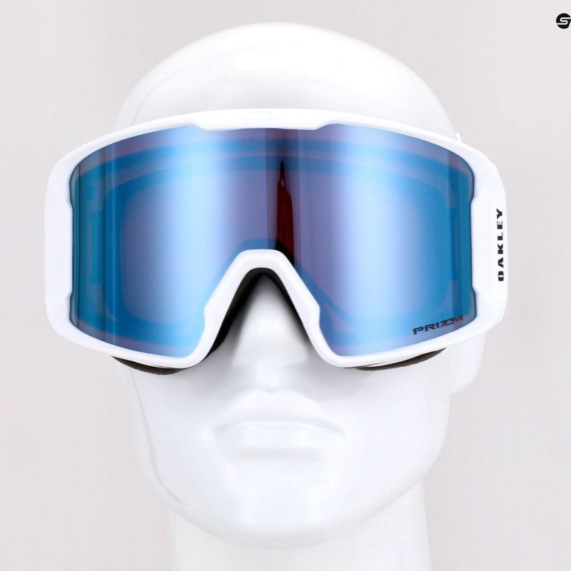 Маска лижна Oakley Line Miner matte white/prizm snow sapphire iridium OO7070-73 6