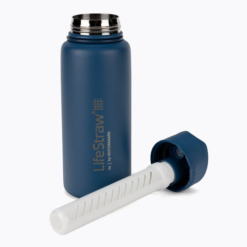 Пляшка туристична Lifestraw Go Stainless Steel 710ml блакитна LSGOSSMB1 4