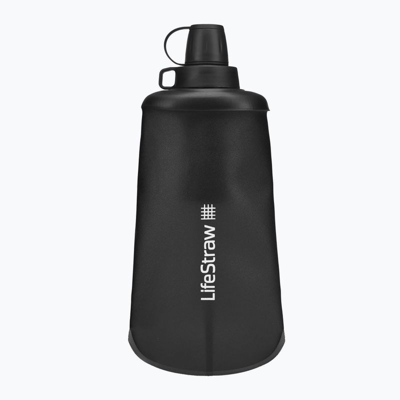 Пляшка туристична Lifestraw Peak Squeeze 650 ml чорна LSPSFMLGRWW
