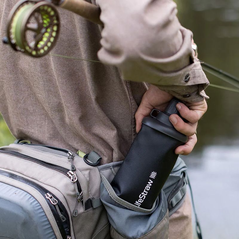 Пляшка туристична Lifestraw Peak Squeeze 650 ml чорна LSPSFMLGRWW 2