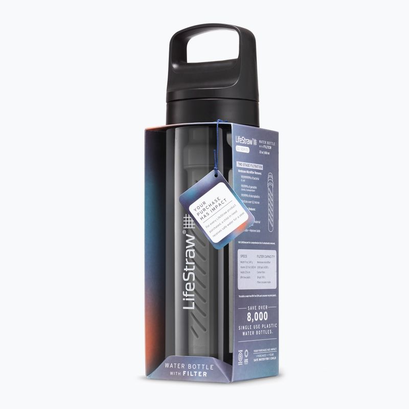 Пляшка туристична Lifestraw Go 2.0 z filtrem 650 ml black 3