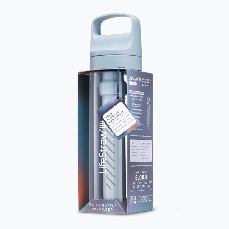 Пляшка туристична Lifestraw Go 2.0 z filtrem 650 ml icelandic blue 4