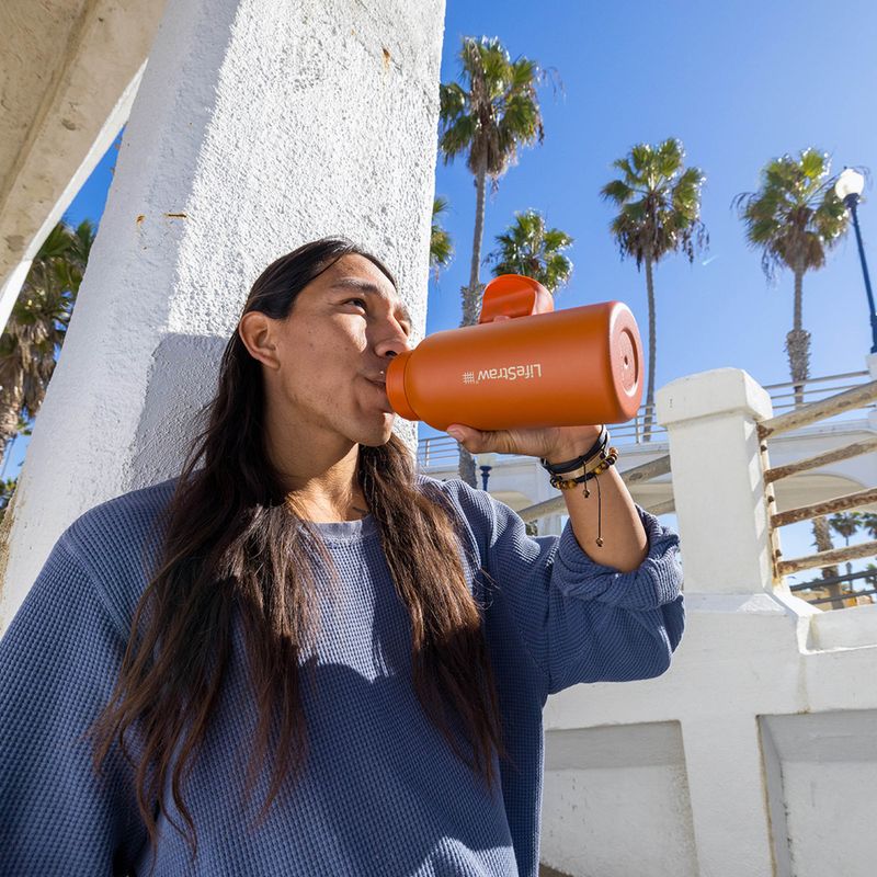 Пляшка туристична Lifestraw Go 2.0 Steel z filtrem 1 l kyoto orange 5