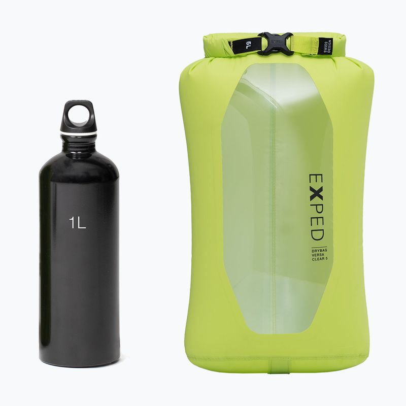Сумка водонепроникна Exped Drybag Versa Clear 5 л lime 2