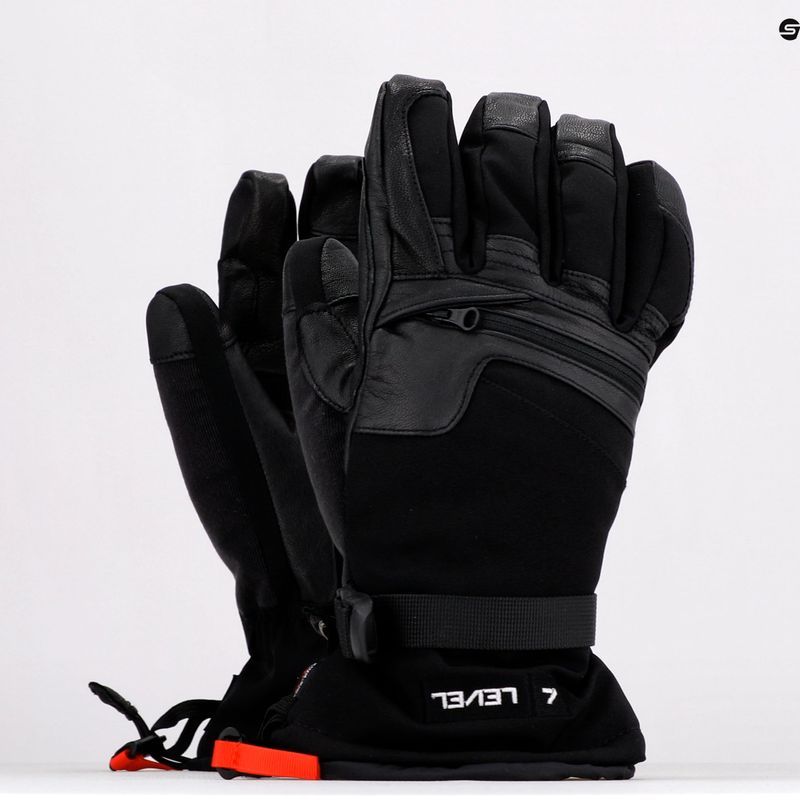 Рукавиці для сноуборду чоловічі Level Ranger Leather чорні 2091 7