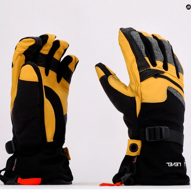 Рукавиці для сноуборду чоловічі Level Ranger Leather жовті 2091 6