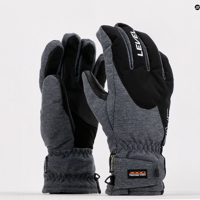 Рукавиці лижні чоловічі   Level Alpine сірі 3343 5