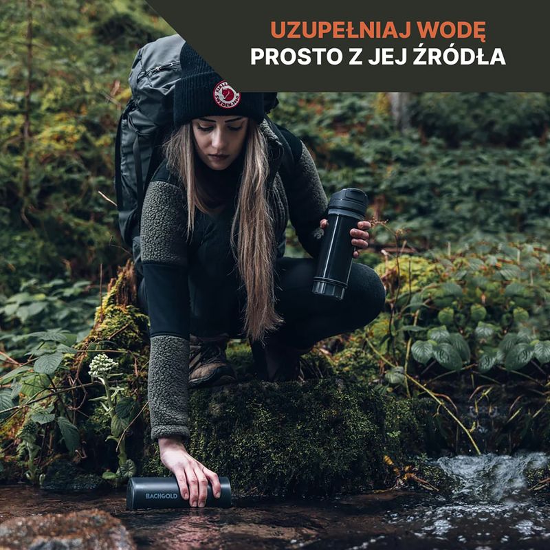 Пляшка туристична з фільтром Bachgold Selfpress Waterfilter 500 мл білий 4