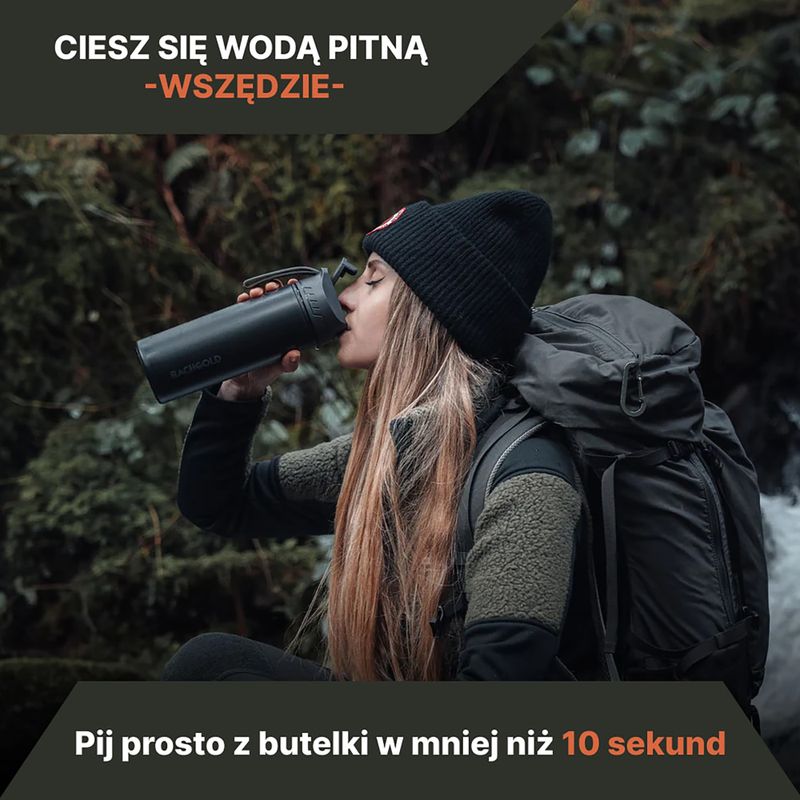 Пляшка туристична з фільтром Bachgold Selfpress Waterfilter 500 мл білий 6