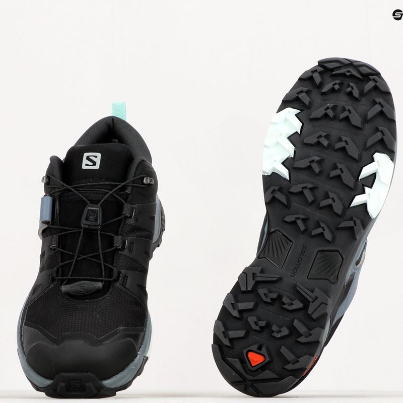 Черевики для трекінгу жіночі Salomon X Ultra 4 GTX чорно-блакитні L41289600 12