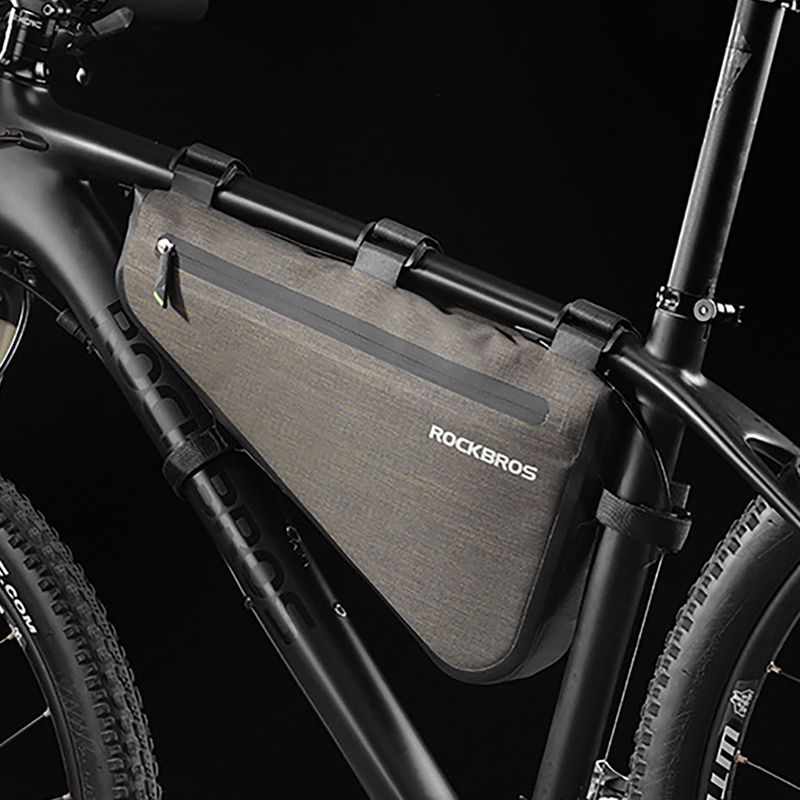 Сумка велосипедна на раму Rockbros AS-017 5 л dark green 6