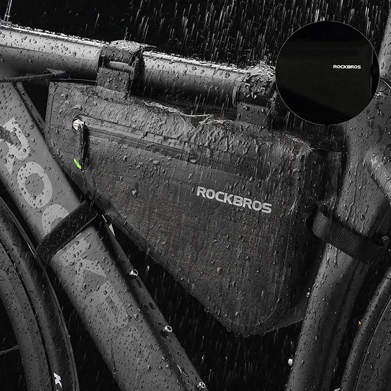 Сумка велосипедна на раму Rockbros AS-017 5 л dark green 8