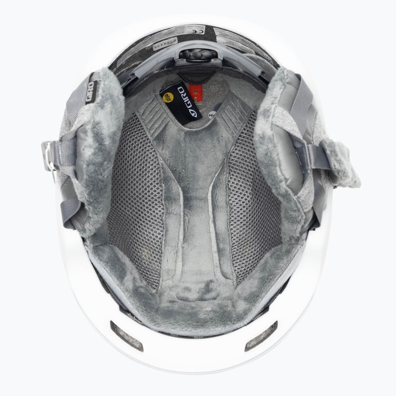 Шолом гірськолижний жіночий Giro Avera Mips matte white 6