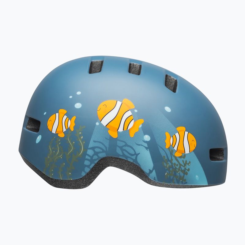 Шолом велосипедний дитячий Bell Lil Ripper clown fish matte gray/blue 2