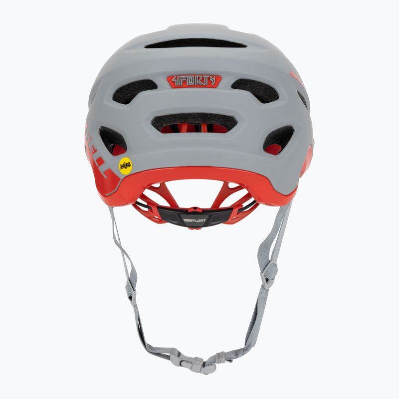 Шолом велосипедний Bell 4Forty Integrated MIPS matte gloss gray/crimson 4
