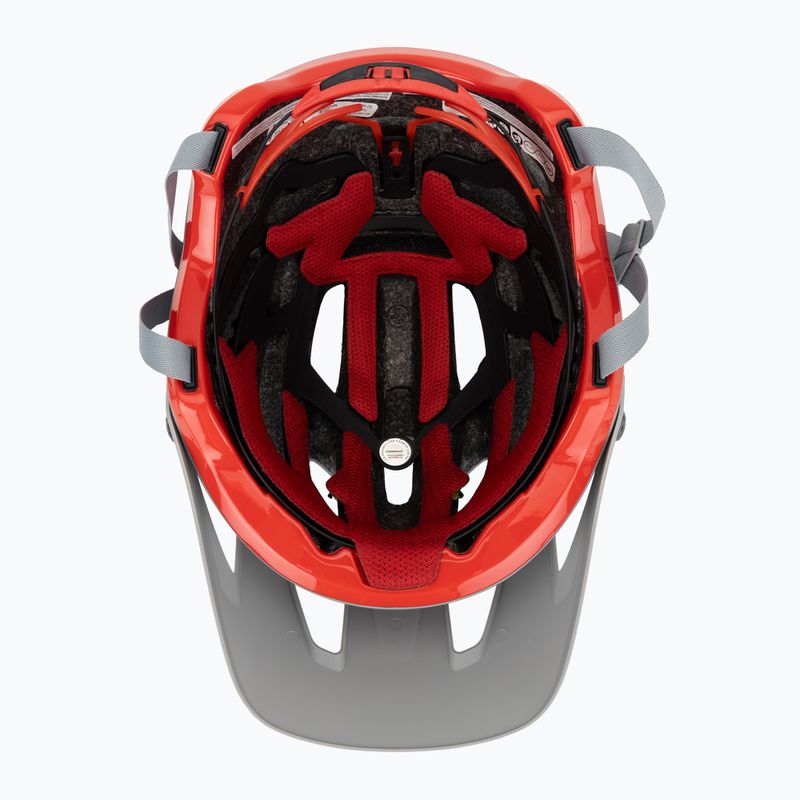 Шолом велосипедний Bell 4Forty Integrated MIPS matte gloss gray/crimson 5