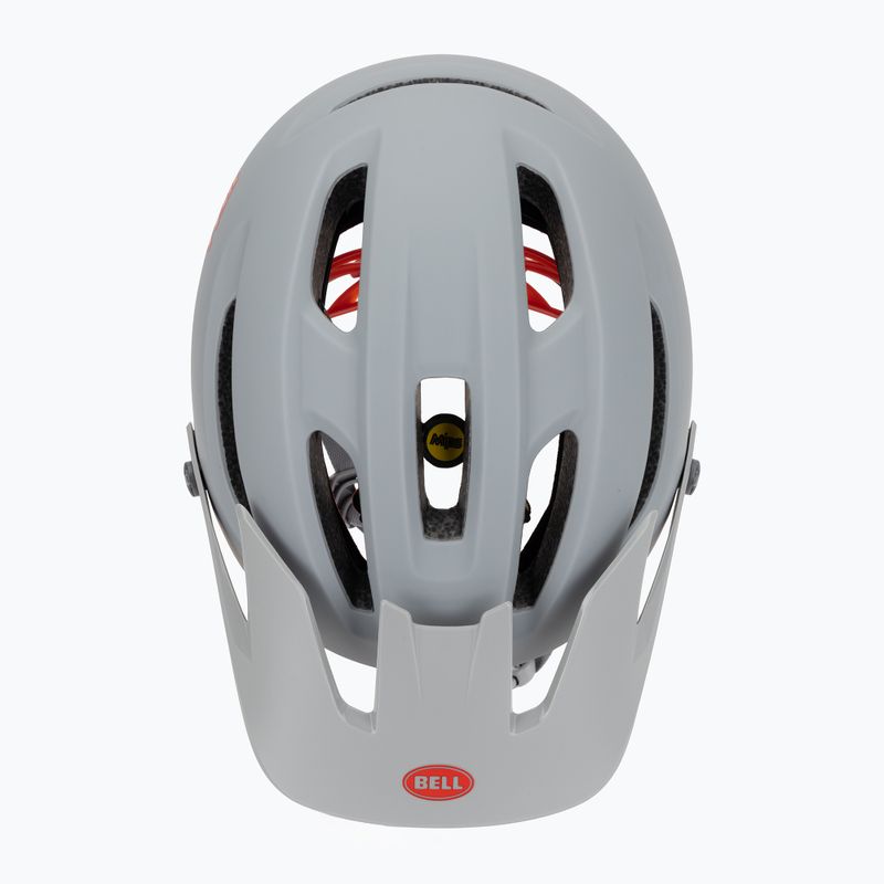 Шолом велосипедний Bell 4Forty Integrated MIPS matte gloss gray/crimson 6