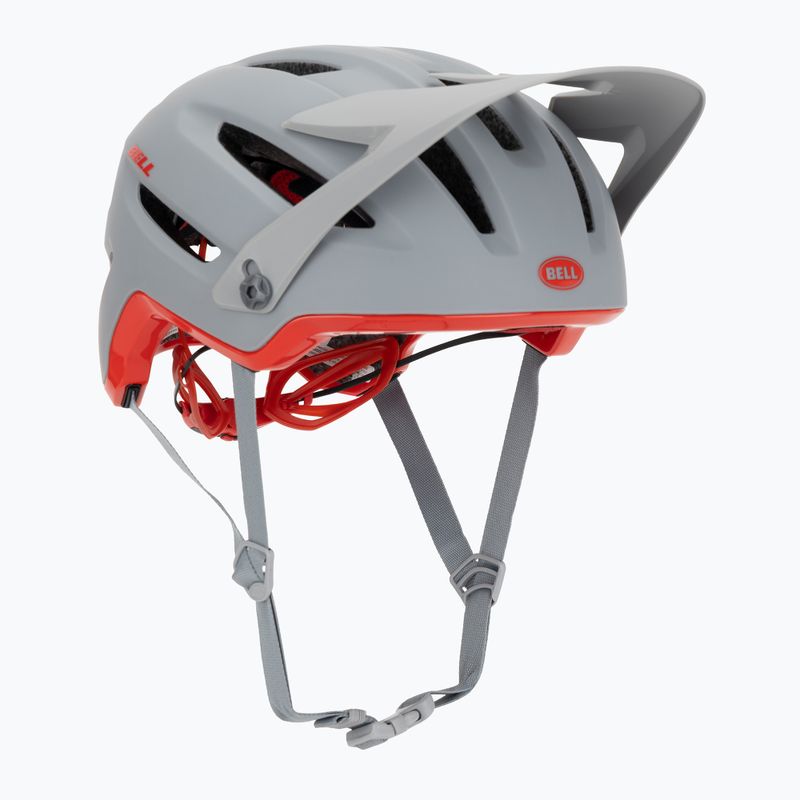 Шолом велосипедний Bell 4Forty Integrated MIPS matte gloss gray/crimson 8