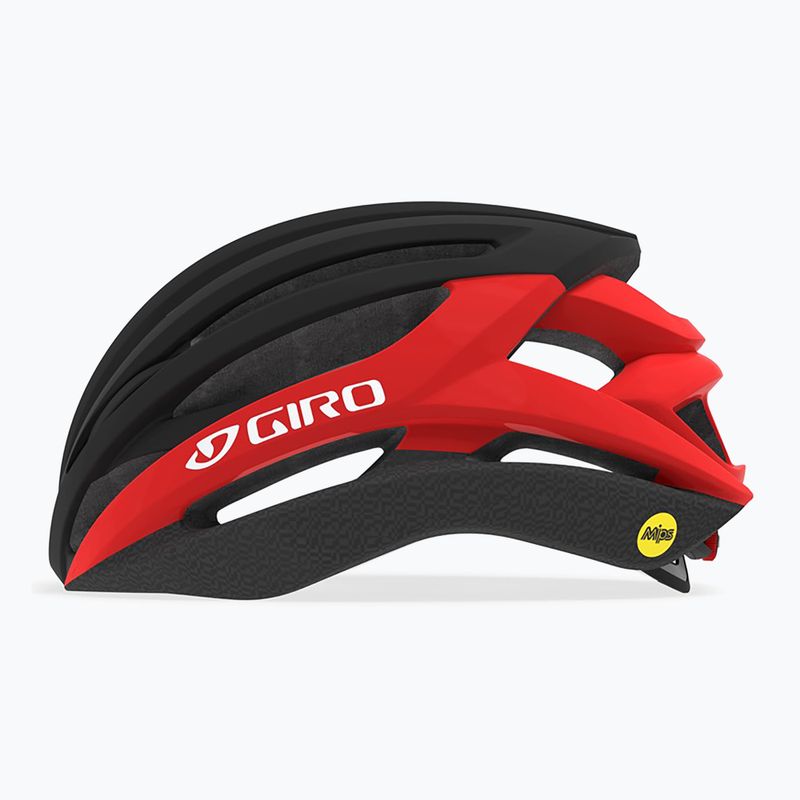 Шолом велосипедний Giro Syntax Integrated MIPS matte black/bright red 2