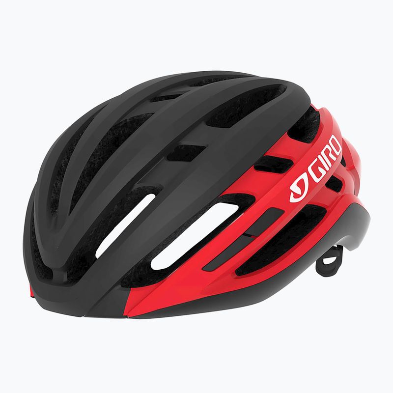 Шолом велосипедний Giro Agilis Integrated MIPS matte black/bright red