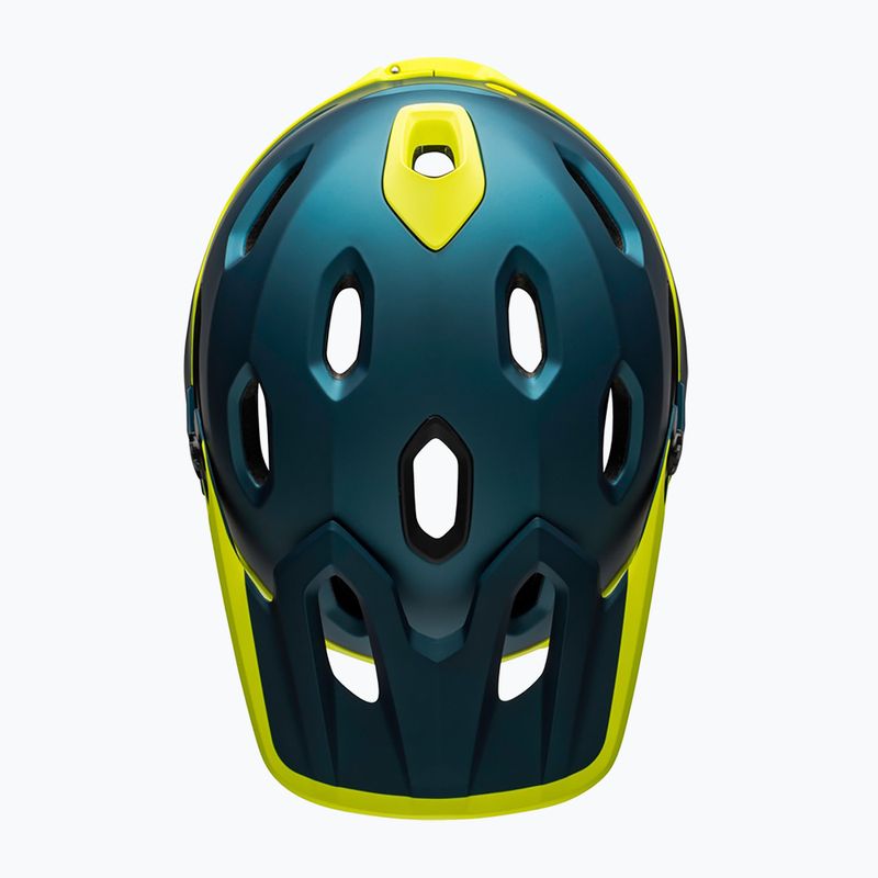 Шолом велосипедний Bell FF Super DH MIPS Spherical matte gloss blue/hiviz 5