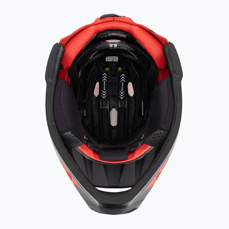 Шолом велосипедний Bell FF Super DH MIPS Spherical fasthouse matte gloss red/black 5