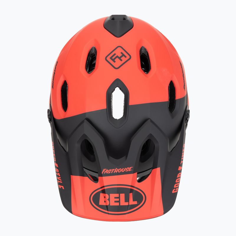 Шолом велосипедний Bell FF Super DH MIPS Spherical fasthouse matte gloss red/black 6