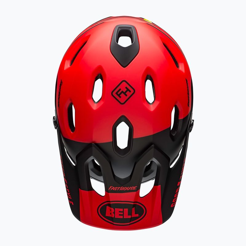 Шолом велосипедний Bell FF Super DH MIPS Spherical fasthouse matte gloss red/black 5