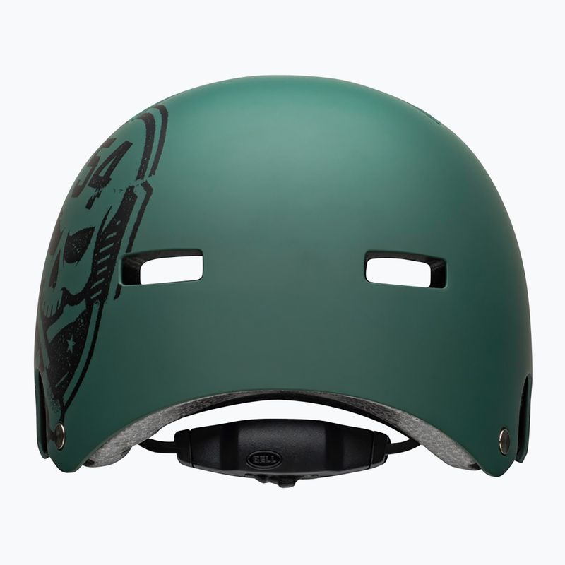 Шолом велосипедний Bell Local green black/skull 3